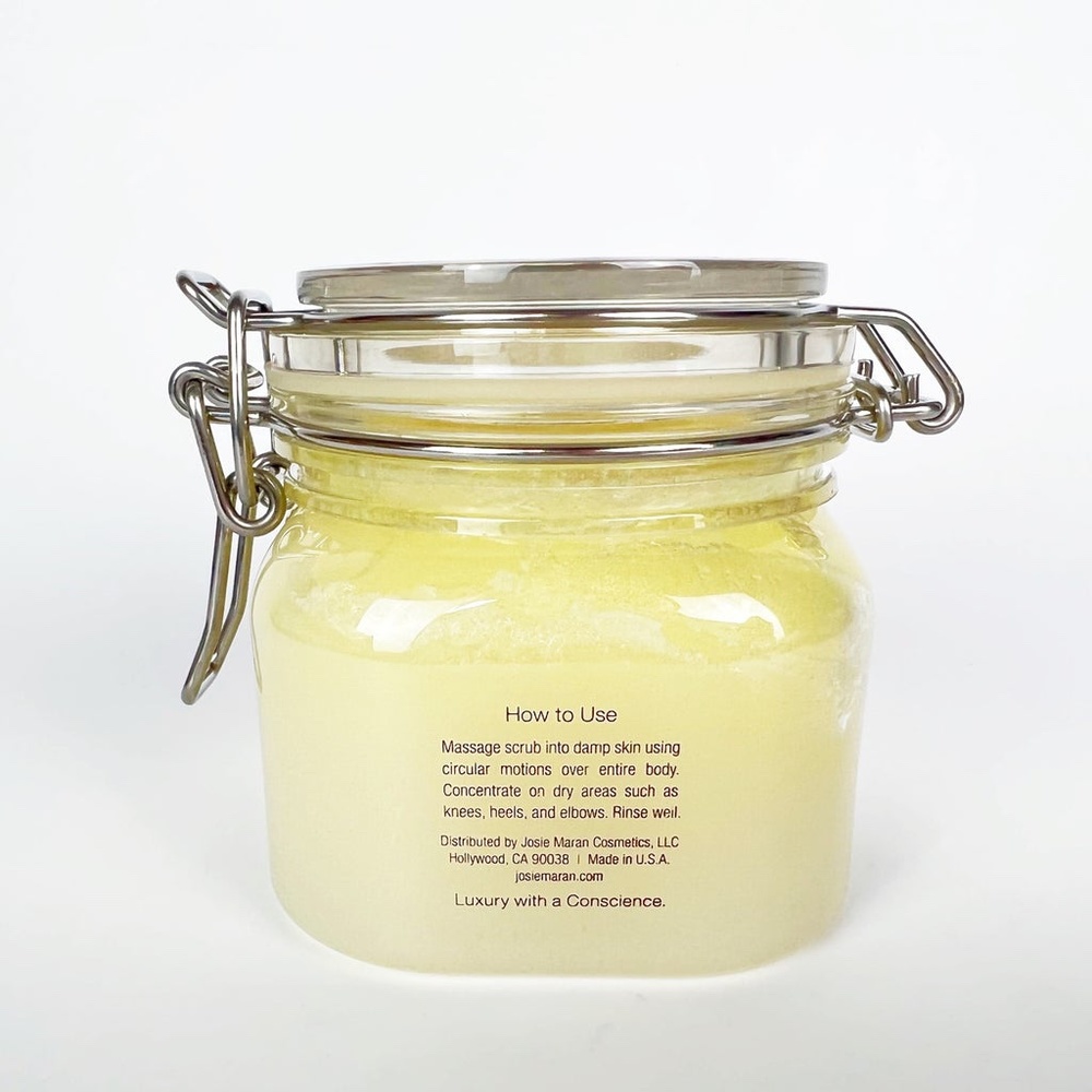 New Josie Maran Argan Sugar Balm Body Scrub 10 fl oz Fresh WATERMELON - Picture 5 of 7